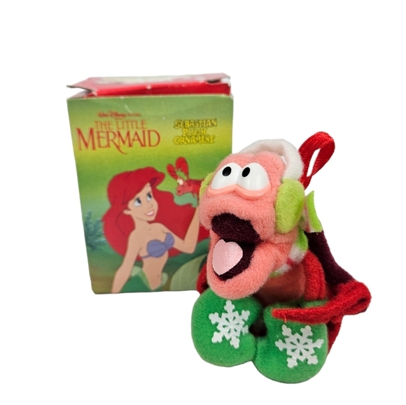 McDonald's Other - Vintage‎ McDonald's Disney Little Mermaid Sebastian Plush Christmas Ornament